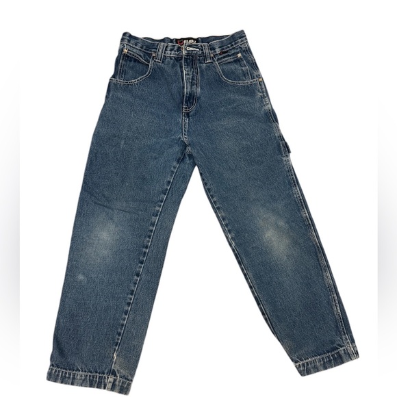 Y2K 2000s Vintage Fubu Carpenter Women Denim Jeans Size 26 - Picture 7 of 10